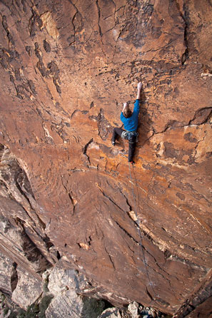 Red rocks climbing.